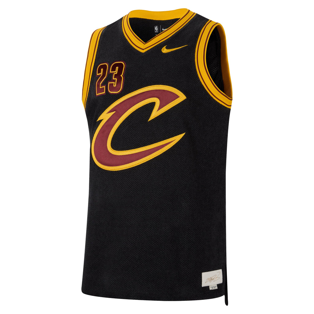 Cleveland Cavaliers LeBron James Nike Black Forever King Authentic Jersey for Men product image 3, provided for visual
