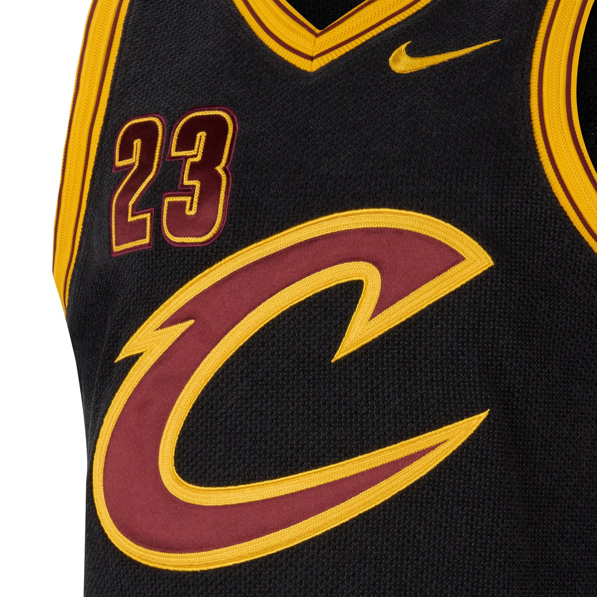 Cleveland Cavaliers LeBron James Nike Black Forever King Authentic Jersey for Men product image 6, provided for visual