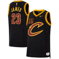 Cleveland Cavaliers LeBron James Nike Black Forever King Authentic Jersey for Men product image 1, provided for visual