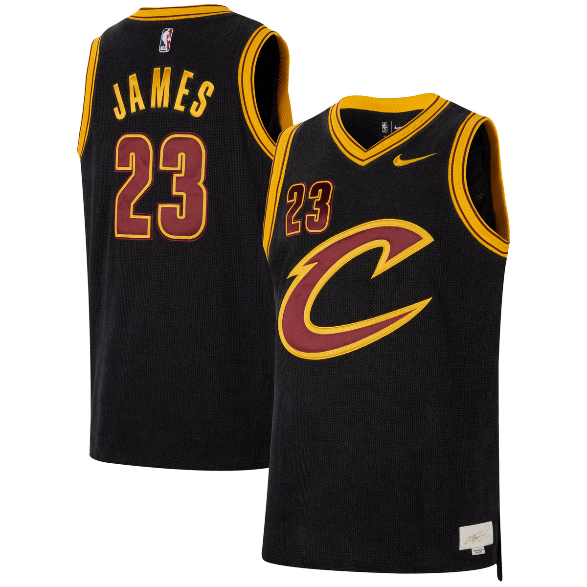 Cleveland Cavaliers LeBron James Nike Black Forever King Authentic Jersey for Men product image 1, provided for visual