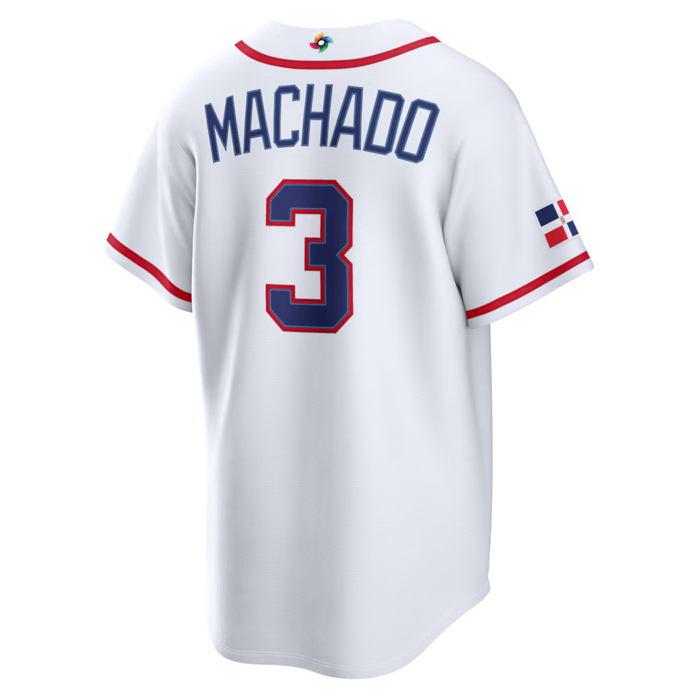2026 WBC Dominican Republic Men Nike Official Jersey - MACHADO 3 product image 1, provided for visual reference and product