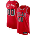 Chicago Bulls Nike Red Authentic Custom Jersey - Icon Edition for Men product image 1, provided for visual reference and