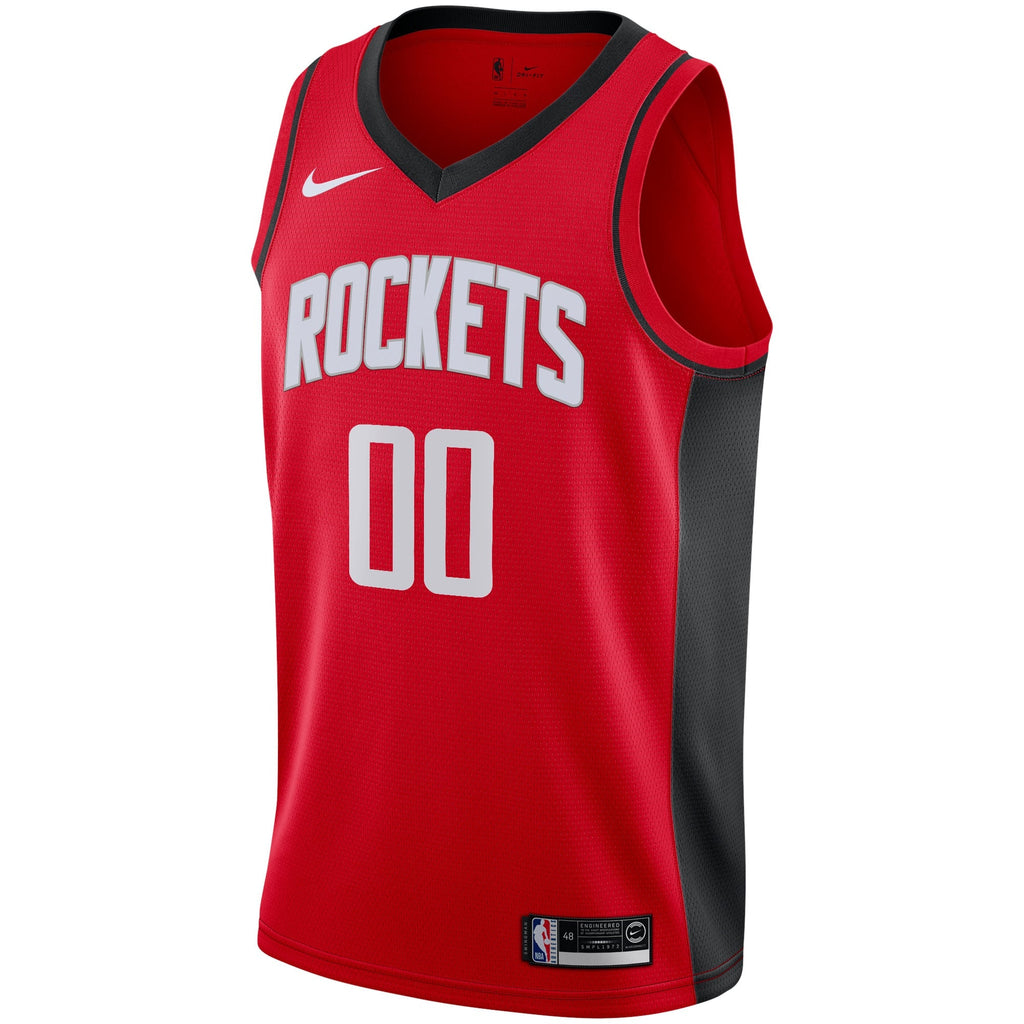 Houston Rockets Nike Red Custom Swingman Jersey - Icon Edition for Men product image 3, provided for visual reference and