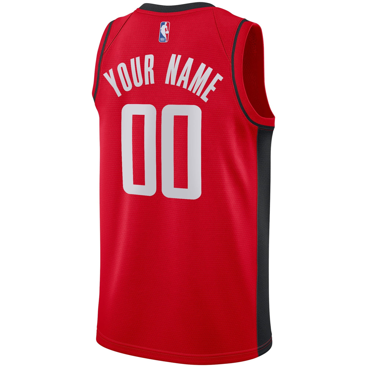 Houston Rockets Nike Red Custom Swingman Jersey - Icon Edition for Men product image 4, provided for visual reference and