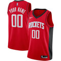 Houston Rockets Nike Red Custom Swingman Jersey - Icon Edition for Men product image 1, provided for visual reference and