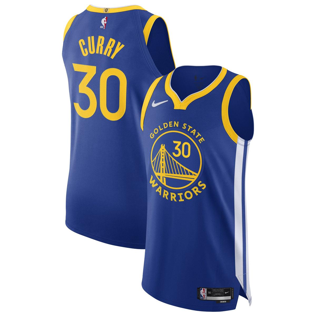 Golden State Warriors Stephen Curry Nike Royal Authentic Jersey - Icon Edition for Men product image 1, provided for visual