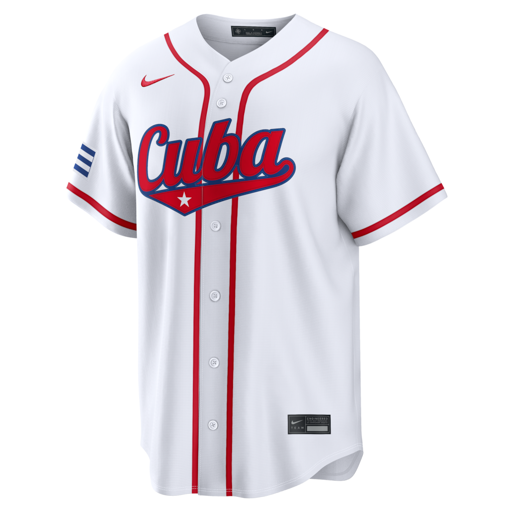 2026 WBC Cuba Men Nike Stadium Jersey – Official Home White Edition product image 1, provided for visual reference and