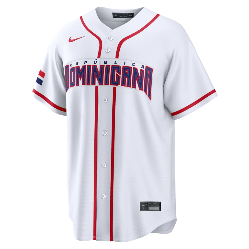 2026 WBC Dominican Republic Men Nike Stadium Jersey – Official Home Edition product image 6, provided for visual reference