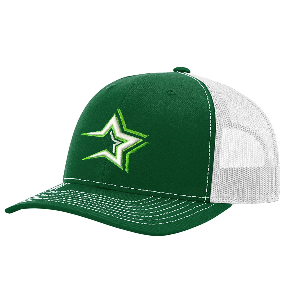 Dominican Baseball Team Caps – Estrellas Orientales – Green / White Hat Embroidered Logo product image 1, provided for