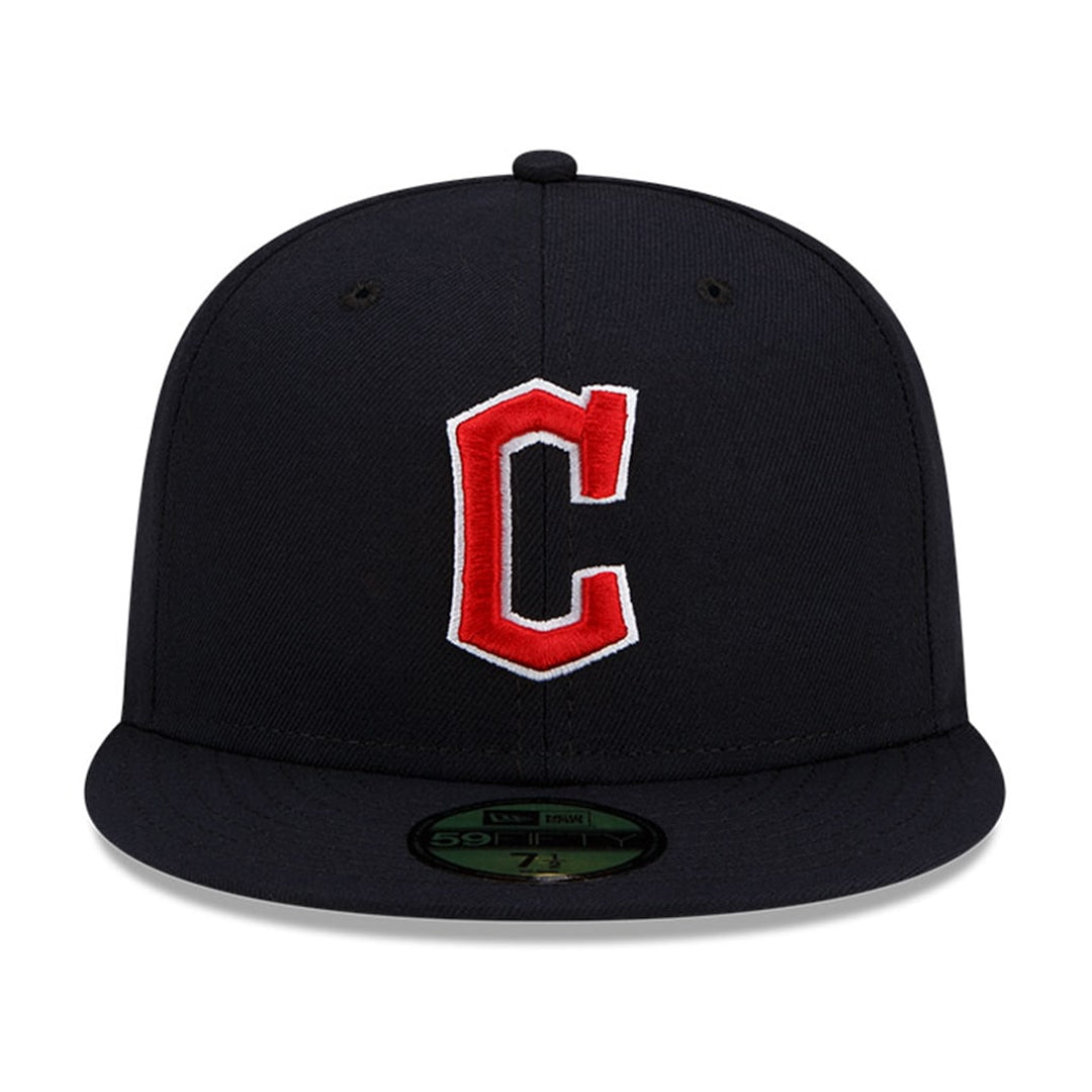 New Era 59FIFTY Cleveland Guardians Road Authentic Collection Fitted Hat - Dark Navy product image 2, provided for visual