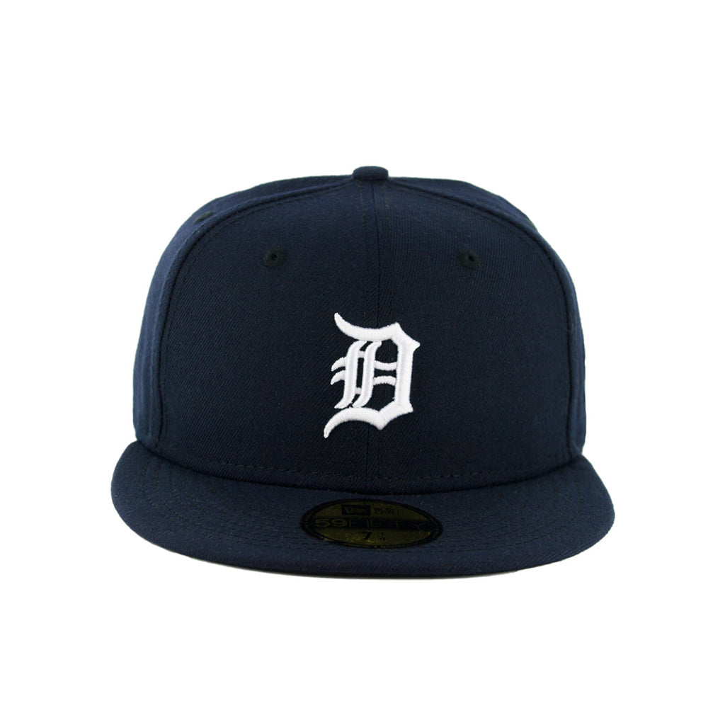New Era 59FIFTY Detroit Tigers Fitted Hat - Navy / White product image 3, provided for visual reference and product detail