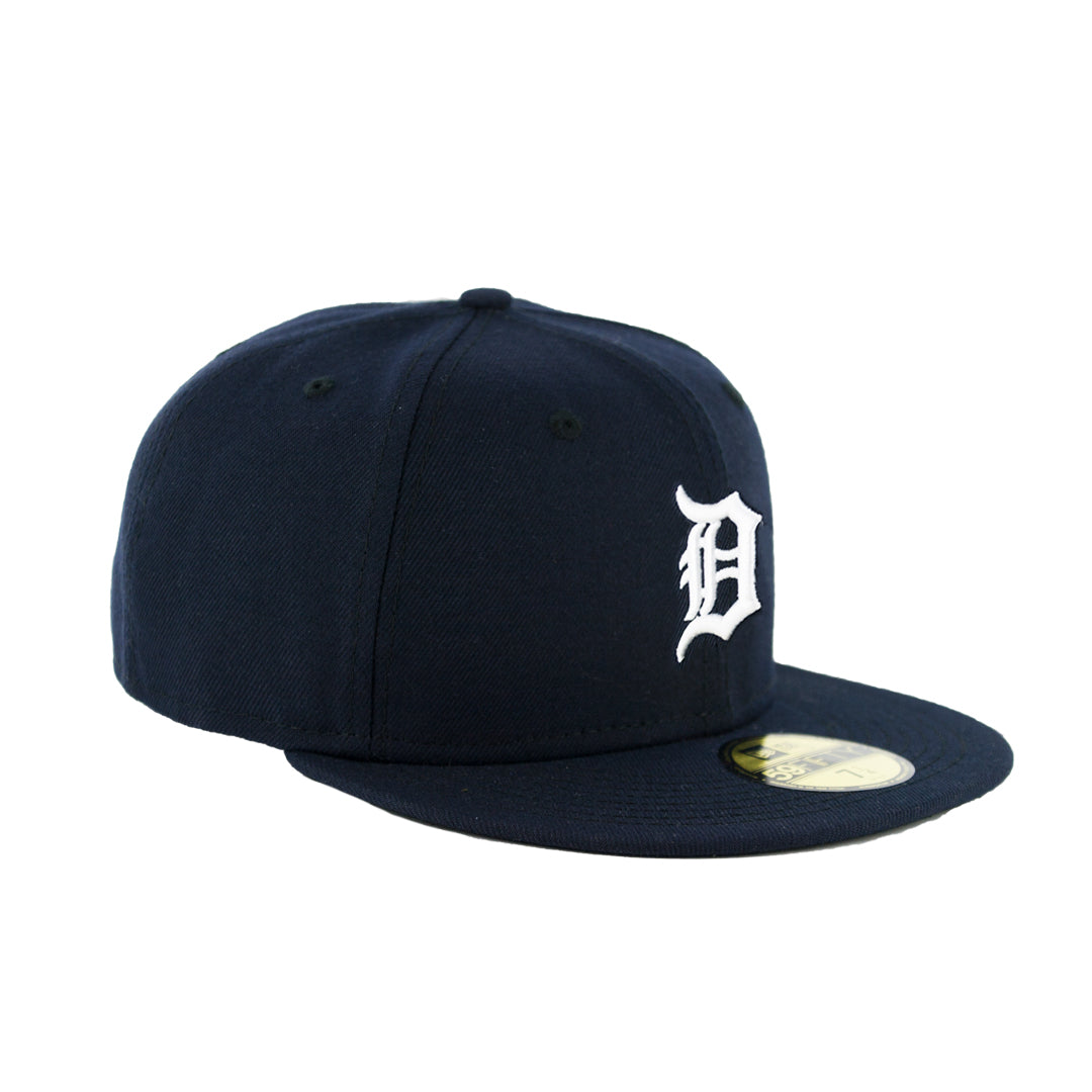 New Era 59FIFTY Detroit Tigers Fitted Hat - Navy / White product image 4, provided for visual reference and product detail
