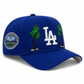 New Era Los Angeles Dodgers 9FIFTY A-Frame Curved Snapback Hat Royal | 50th Anniversary Patch | MLB Adjustable Cap product