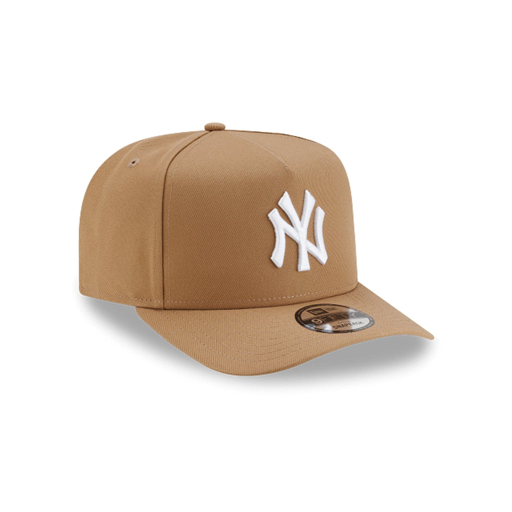 New Era New York Yankees MLB Basic 9FIFTY A-Frame Snapback Hat Khaki | Adjustable Baseball Cap | 950AFPC NEYYAN KHK product
