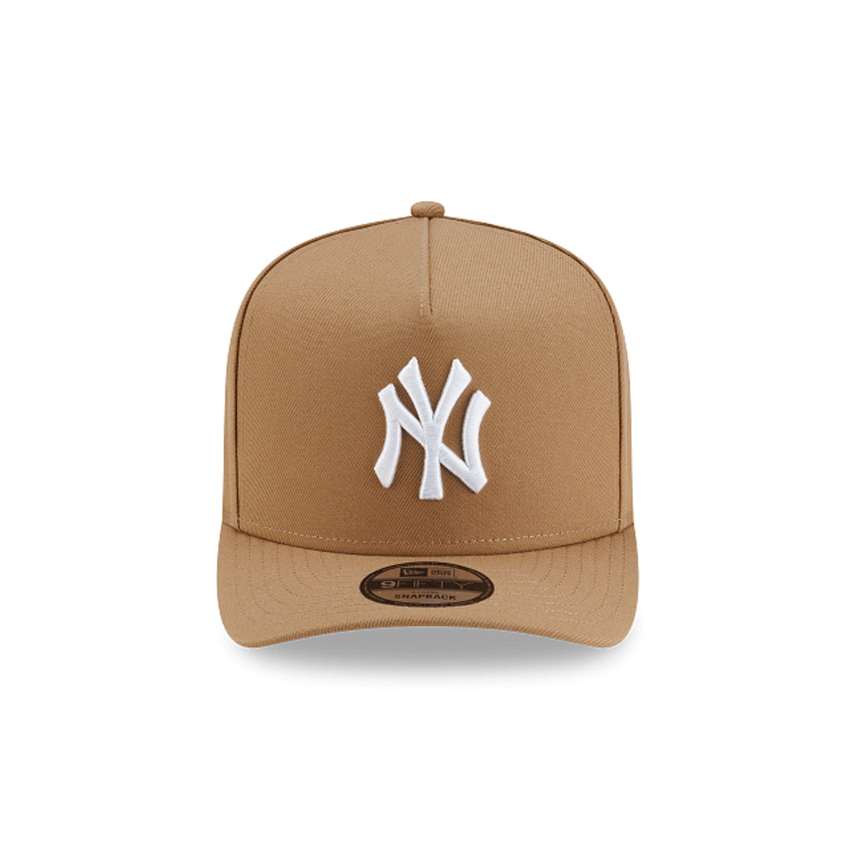 New Era New York Yankees MLB Basic 9FIFTY A-Frame Snapback Hat Khaki | Adjustable Baseball Cap | 950AFPC NEYYAN KHK product