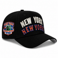 New Era New York Yankees-Mets 9FIFTY A-Frame Curved Snapback Hat Black | MLB Adjustable Cap product image 1, provided for