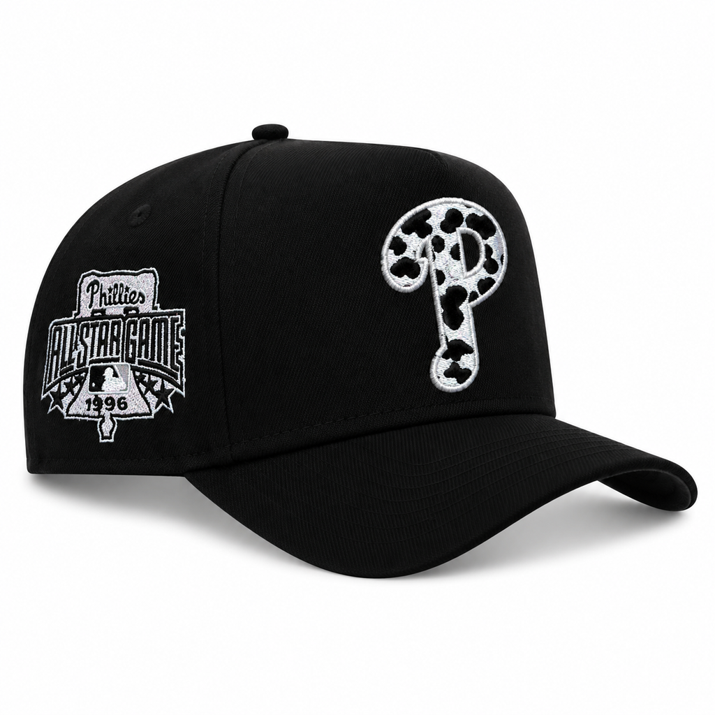 New Era Philadelphia Phillies 9FIFTY A-Frame Curved 1996 All-Star Game Snapback Hat Black | MLB Adjustable Cap product image