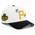 New Era Pittsburgh Pirates 9FIFTY A-Frame Curved 1971 World Series Patch Snapback Hat White/Black | MLB Adjustable Cap