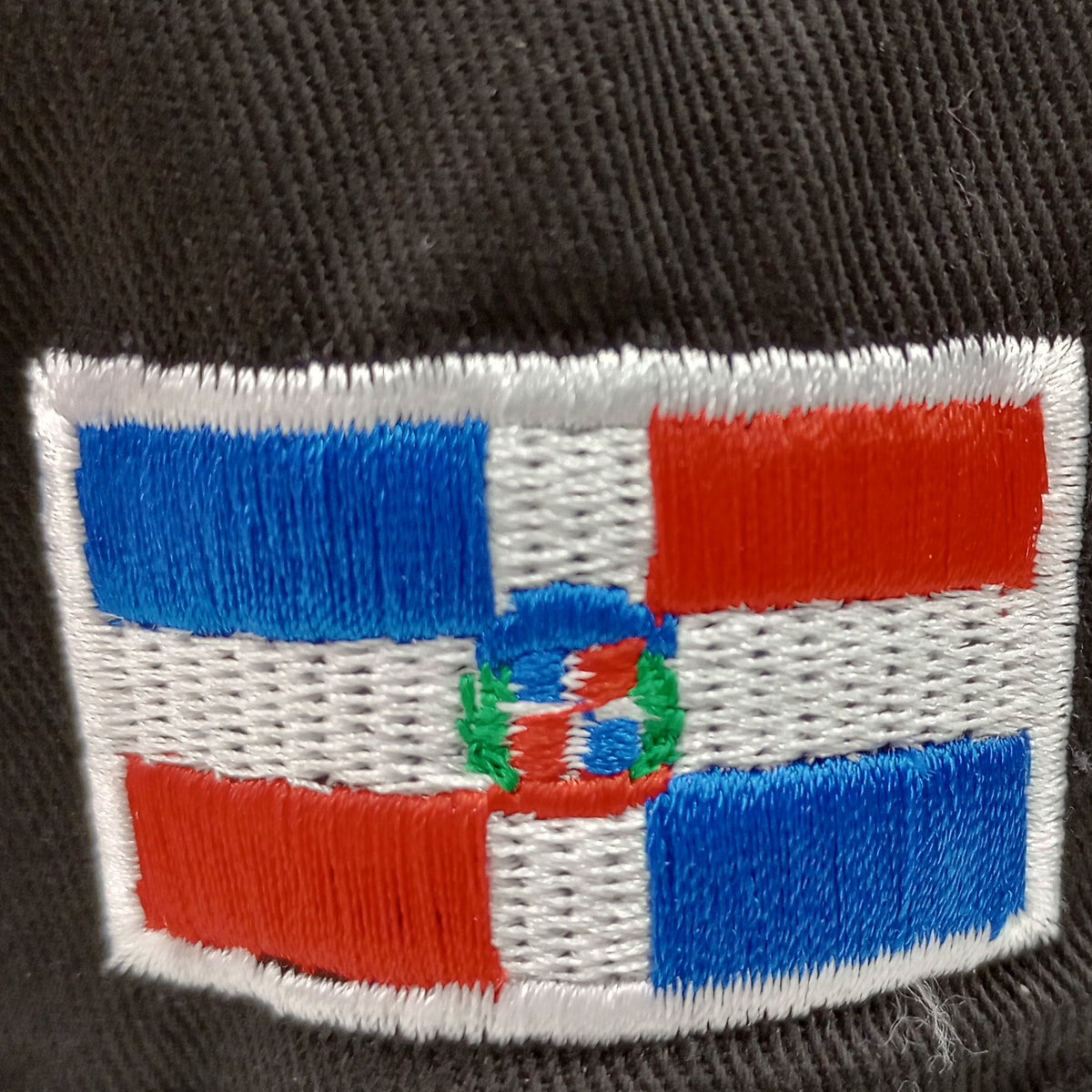 Dominican Republic Snapback NE Black Cap RD Logo RD-WHITE product image 2, provided for visual reference and product detail
