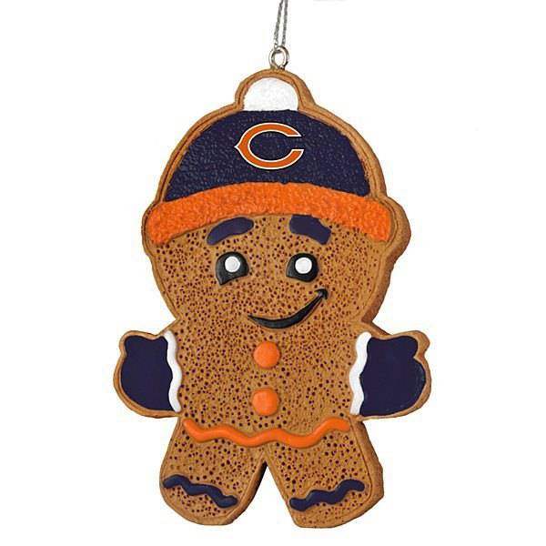 Chicago Bears Gingerbread Man Ornament product image 1, provided for visual reference and product detail review