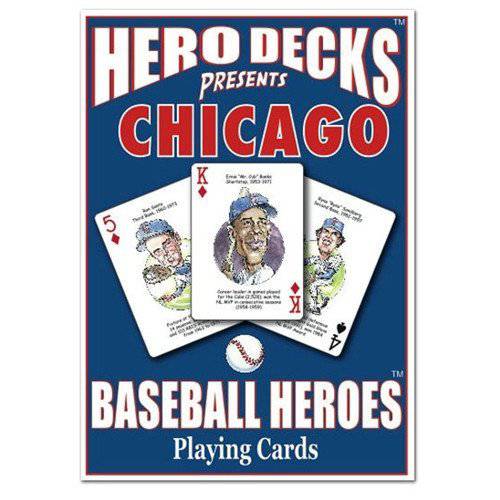 Chicago Cubs MLB Hero Decks Playing Cards Poker Sized 52 Card Deck product image 1, provided for visual reference and