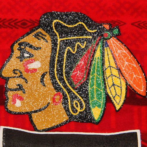 Chicago Blackhawks Concepts Sport Red Comeback Tribal Leggings for Women product image 2, provided for visual reference and