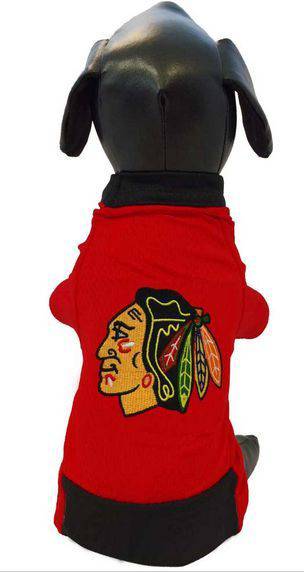 Chicago Blackhawks Athletic Mesh Dog Jersey product image 1, provided for visual reference and product detail review