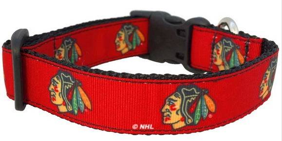 Chicago Blackhawks Dog Collar By AllStar product image 1, provided for visual reference and product detail review