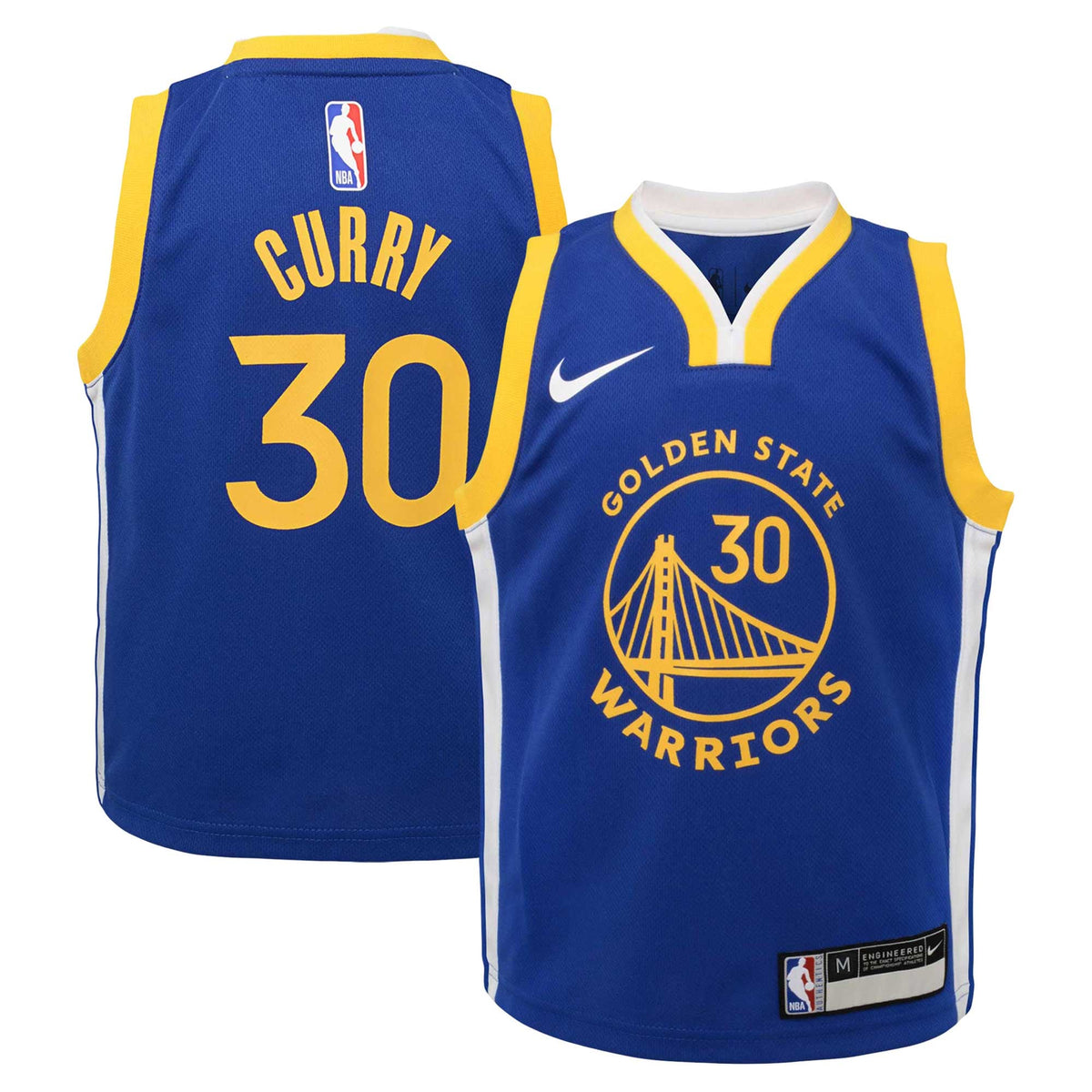 Preschool Golden State Warriors Stephen Curry Nike Royal Dri-FIT Swingman Player Jersey - Icon Edition product image 2,