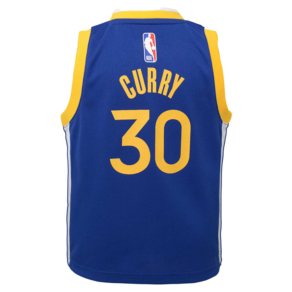 Preschool Golden State Warriors Stephen Curry Nike Royal Dri-FIT Swingman Player Jersey - Icon Edition product image 4,