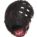 Rawlings R9YPTFM16B Glove RHT Black Red product image 1, provided for visual reference and product detail review