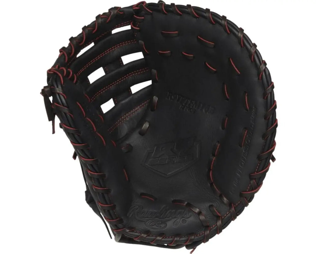 Rawlings R9YPTFM16B Glove RHT Black Red product image 2, provided for visual reference and product detail review