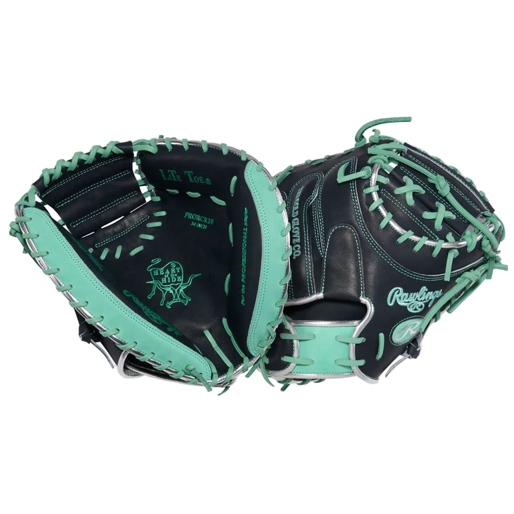 Rawlings Cal Raleigh Heart of the Hide 34-Inch Catcher's Mitt | Adult Baseball Catcher's Mitt | 1-Piece Solid Web | PRORCR29