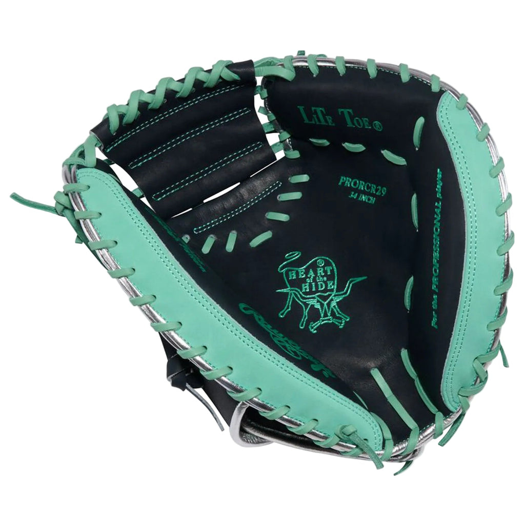 Rawlings Cal Raleigh Heart of the Hide 34-Inch Catcher's Mitt | Adult Baseball Catcher's Mitt | 1-Piece Solid Web | PRORCR29