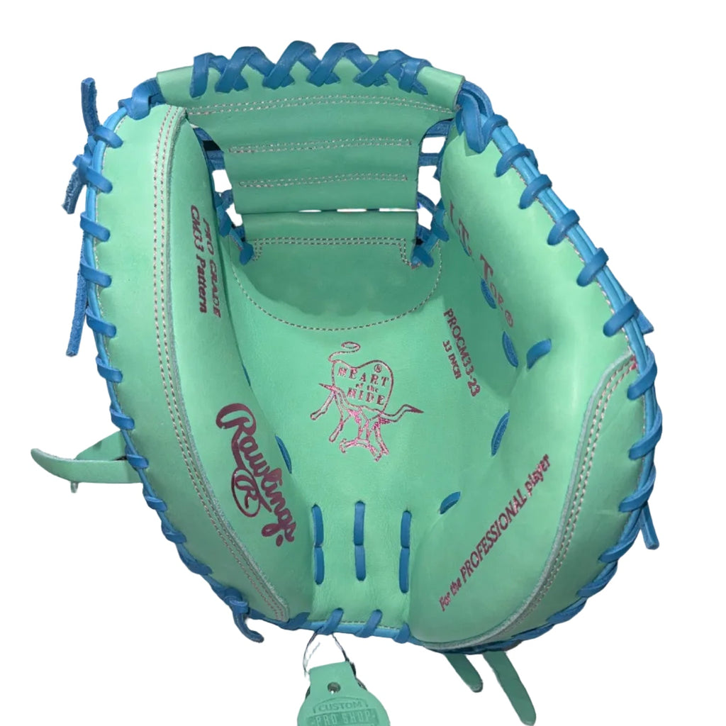 Rawlings Heart of the Hide PROCM33-23 33" Baseball Catcher's Mitt | CM33 Pattern product image 3, provided for visual