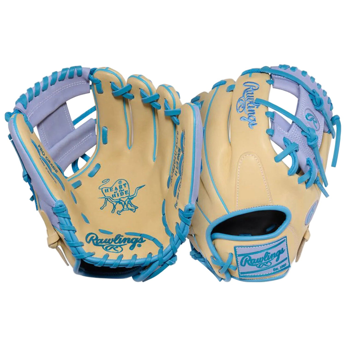 Rawlings Heart of the Hide ContoUR Fit 11.5-Inch Infield Baseball Glove | Adult Baseball Glove | Pro I-Web | PROR204U-2CPE