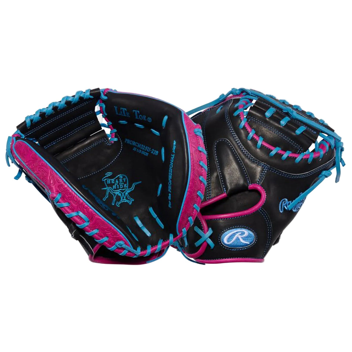 Rawlings Heart of the Hide ContoUR Fit 32.5-Inch Catcher's Mitt | Adult Baseball Catcher's Mitt | 1-Piece Solid Web |