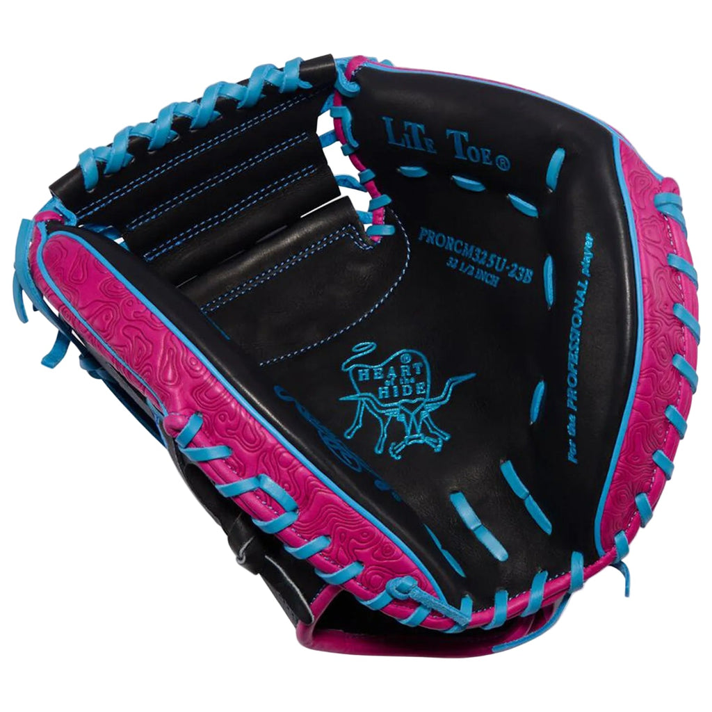 Rawlings Heart of the Hide ContoUR Fit 32.5-Inch Catcher's Mitt | Adult Baseball Catcher's Mitt | 1-Piece Solid Web |