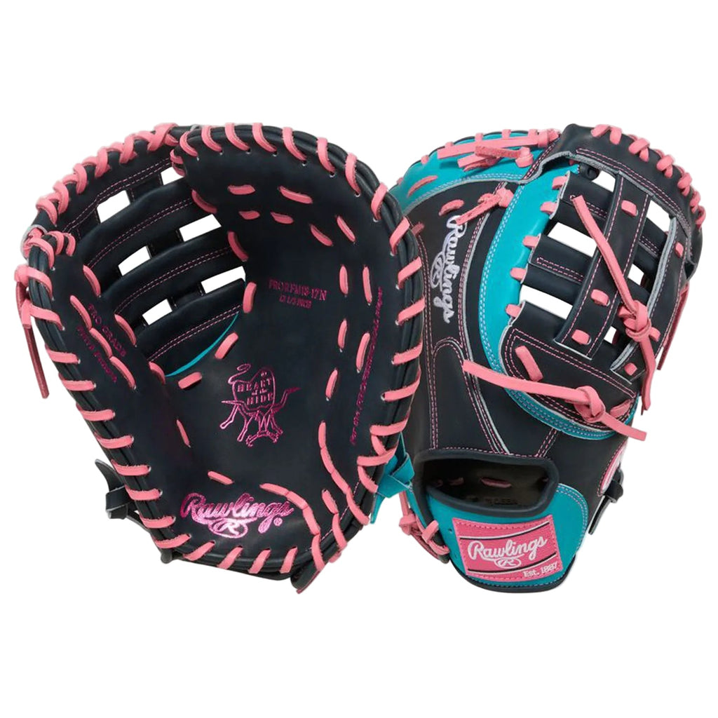 Rawlings Heart of the Hide 12.5-Inch First Base Mitt | Adult Baseball First Base Glove | FM18 Pattern | Single Post Double