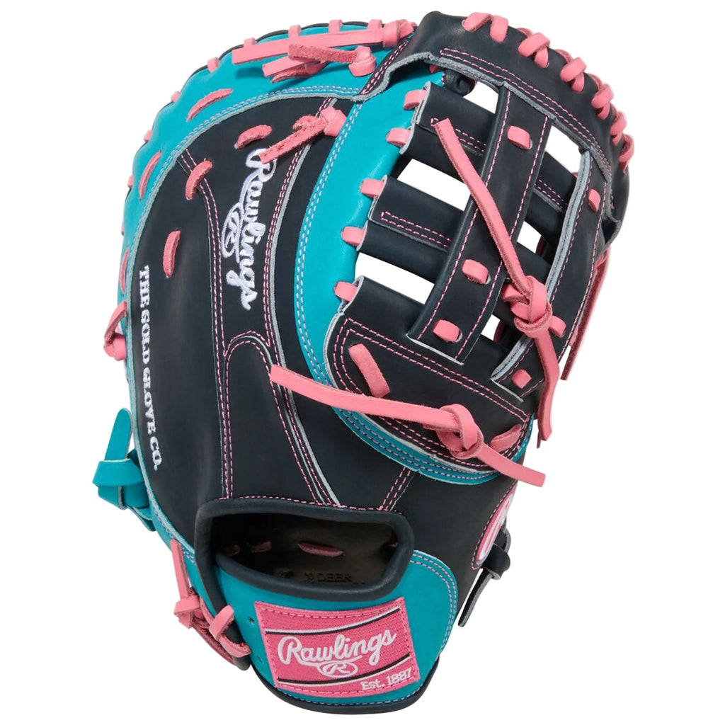 Rawlings Heart of the Hide 12.5-Inch First Base Mitt | Adult Baseball First Base Glove | FM18 Pattern | Single Post Double