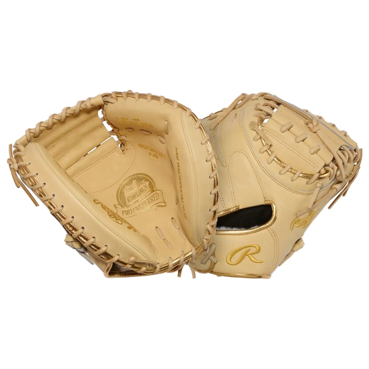 Rawlings Pro Preferred 34-Inch Catcher's Mitt Right Hand Throw | PROSCM43C | Premium Kip Leather Baseball Catcher's Glove