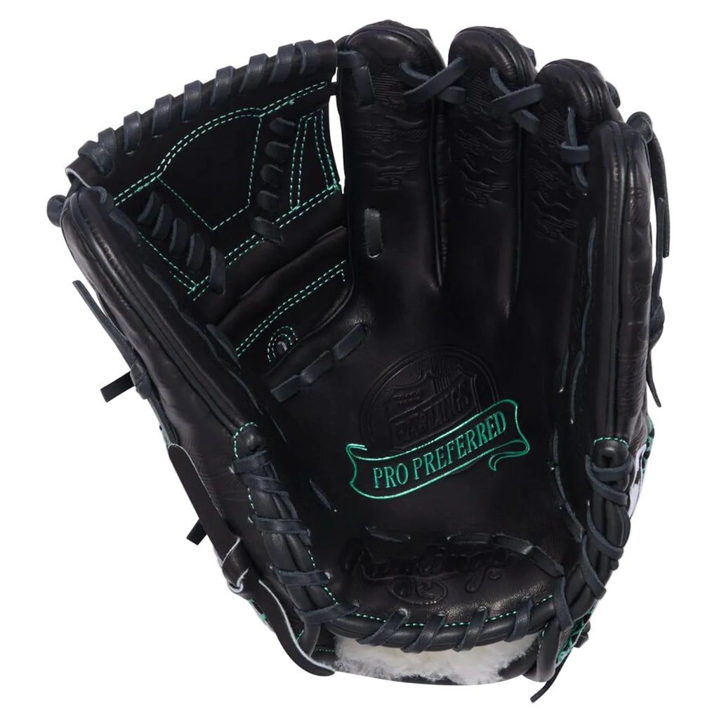 Rawlings Pro Preferred Jacob deGrom 11.75-Inch Infield/Pitcher's Baseball Glove | Black/Mint | Limited Edition product image