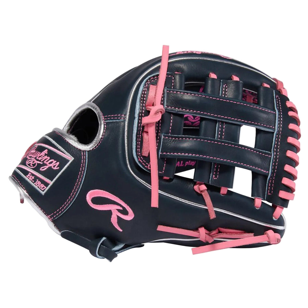 Rawlings Pro Preferred Carlos Correa 11.75-Inch Infield Baseball Glove | Navy/Pink | Limited Edition product image 2,