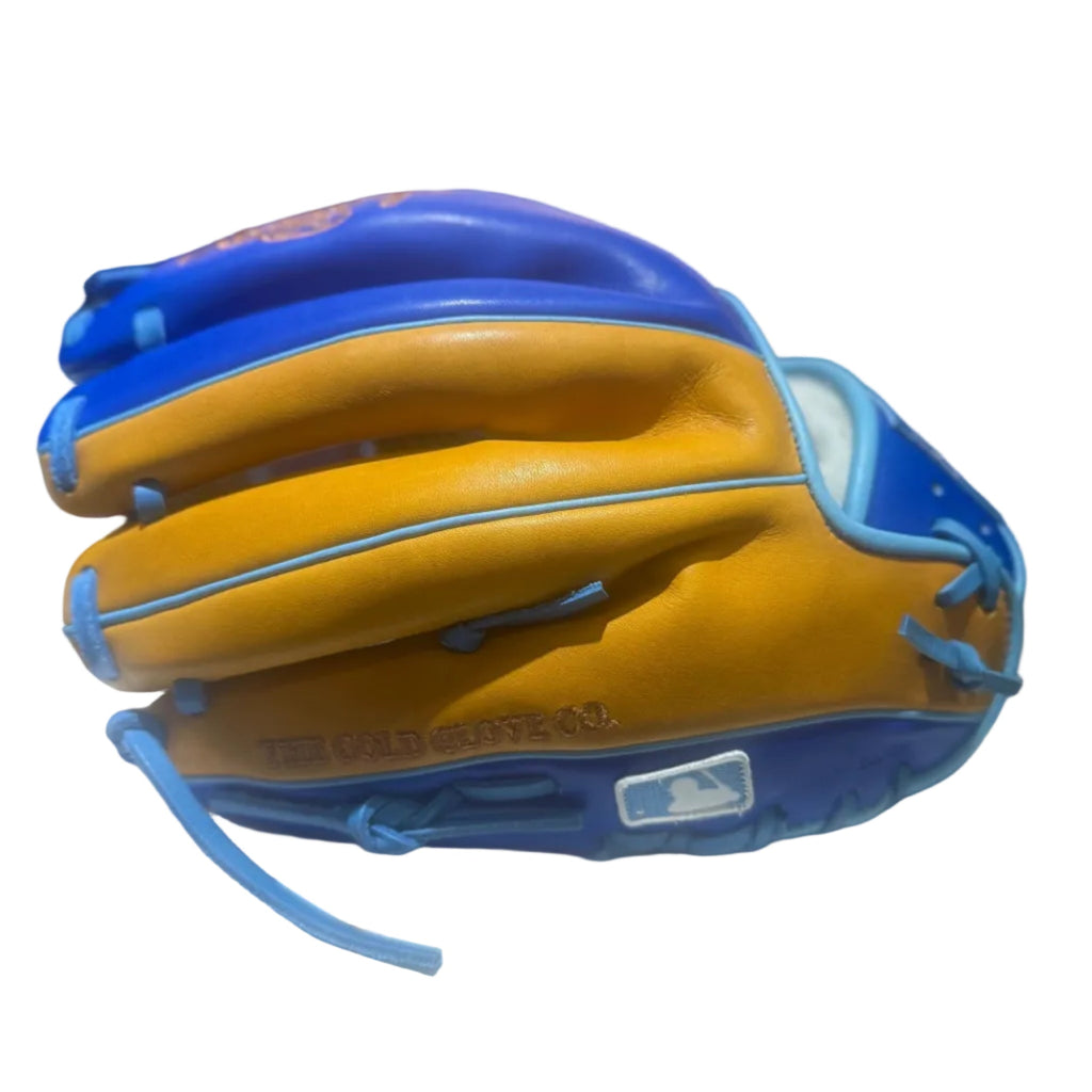 Rawlings Pro Preferred PROS204-2 11.5" Infield Baseball Glove | Royal Blue/Camel product image 3, provided for visual
