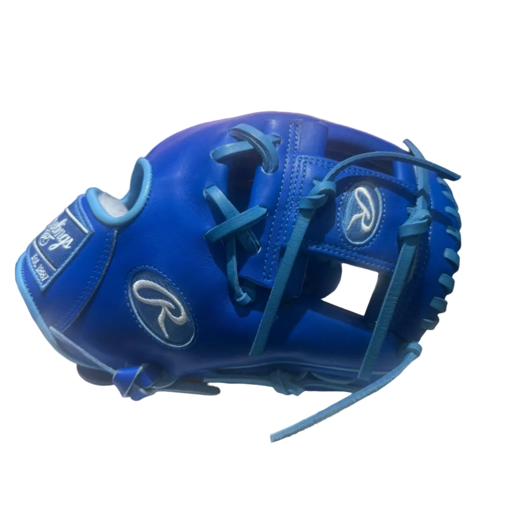 Rawlings Pro Preferred PROS204-2 11.5" Infield Baseball Glove | Royal Blue/Camel product image 1, provided for visual