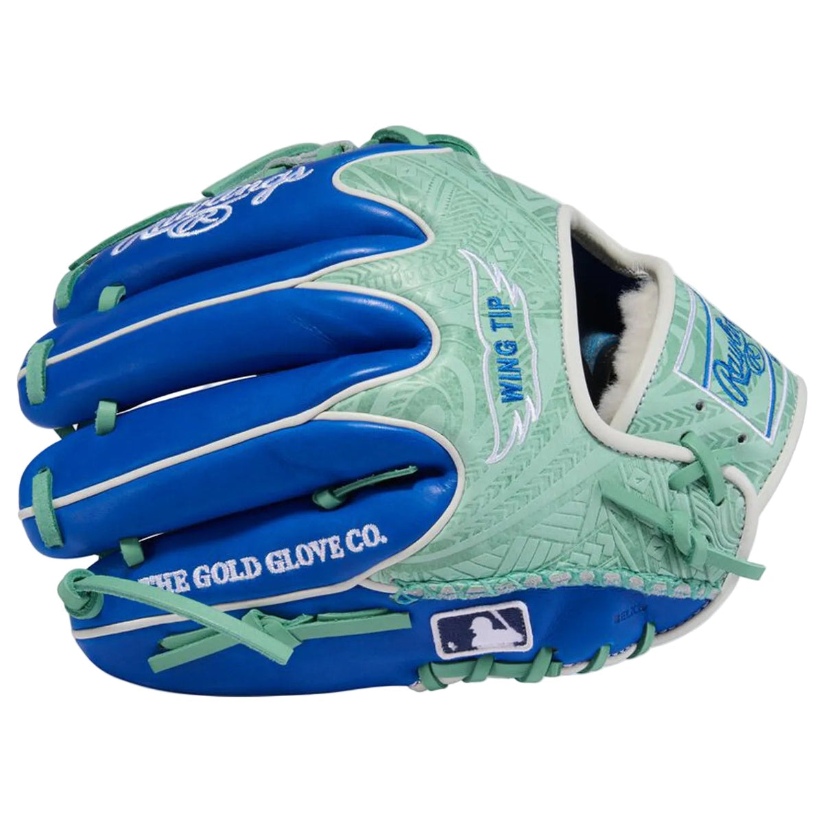 Rawlings Pro Preferred 11.5-Inch Wing Tip Infield Baseball Glove | Royal/Mint | Pro I Web product image 3, provided for