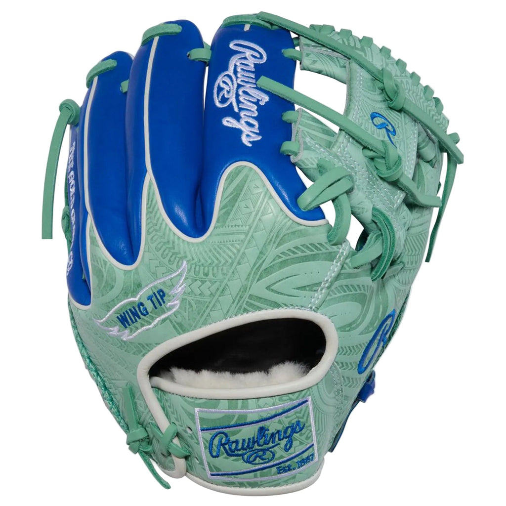 Rawlings Pro Preferred 11.5-Inch Wing Tip Infield Baseball Glove | Royal/Mint | Pro I Web product image 1, provided for