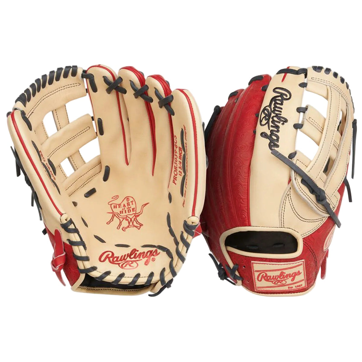 Rawlings Heart of the Hide PROR3039-6CS 12.75-inch Outfield Baseball Glove product image 5, provided for visual reference