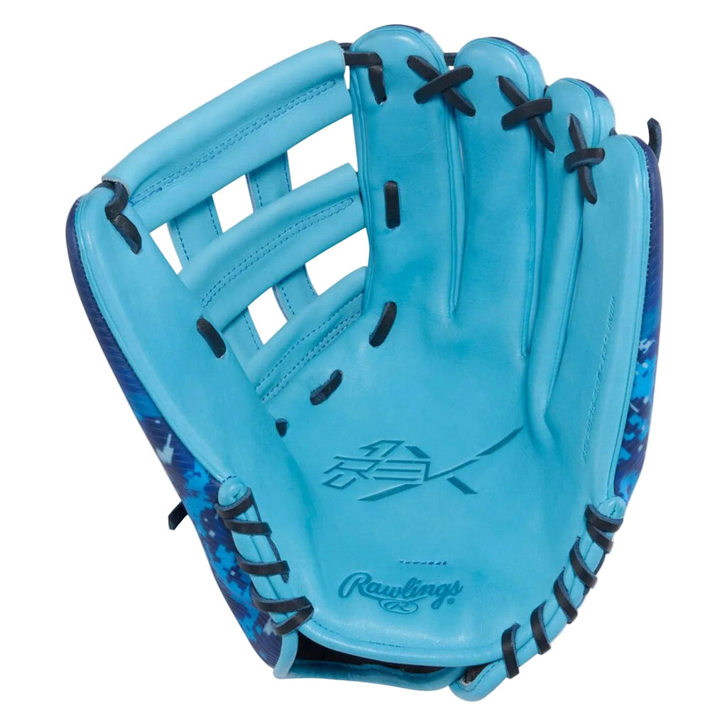 Rawlings REV1X 12.75-Inch Outfield Baseball Glove | REV3039-6 | Columbia Blue Digital Camo | Pro H-Web product image 4,