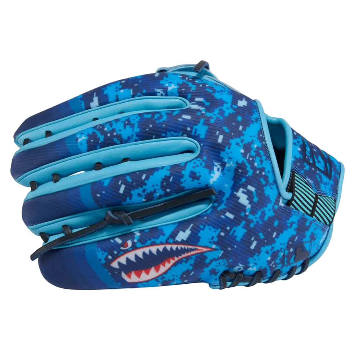 Rawlings REV1X 12.75-Inch Outfield Baseball Glove | REV3039-6 | Columbia Blue Digital Camo | Pro H-Web product image 3,